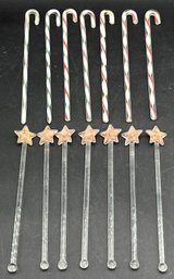 Lot Of 14 Glass Drink Stirrers - (K16)