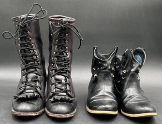 2 Pairs Of Ladies Boots Size 7 - (CC)