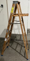 WERNER Wood 6 Footstep Ladder - (G)