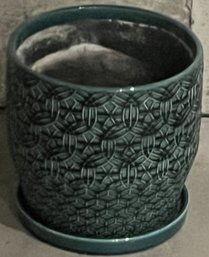 Ornate Ceramic Planter - (G)