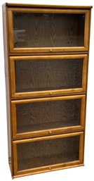 Wood Barrister Style Bookcase / Cabinet (2 Of 2) - (C1)