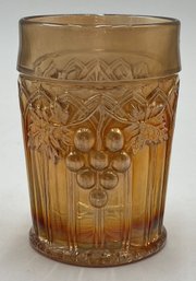Orange Vintage Embossed Grape Pattern Cup - (HC)