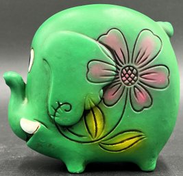 Vintage Ceramic Elephant Bank - (B1)