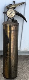 Vintage Stop Fire Inc Brass Fire Extinguisher - (S1)