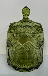 Vintage Imperial Glass Biscuit Jar (G6)