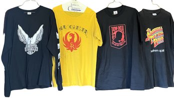 Men's T-Shirts & 1 Long Sleeve Size Large - (B1)