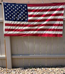 Large USA Flag & Pole
