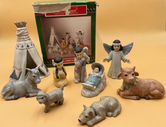 House Of Lloyd 1992 Native American Nativity - (B4)