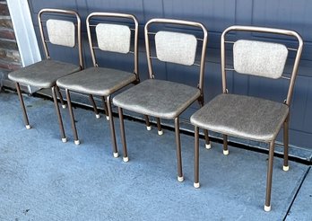 Vintage COSCO Fashionfold Chairs Lot Of 4