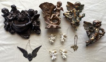 Angel Figurines & Vintage Ornaments - (HC)