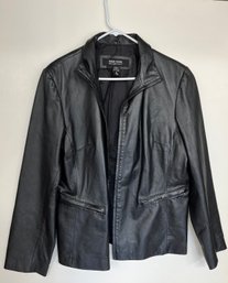 Black Leather Jacket By New York & Company