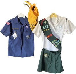 Vintage Girl & Boy Scouts Clothes Badges & Pins
