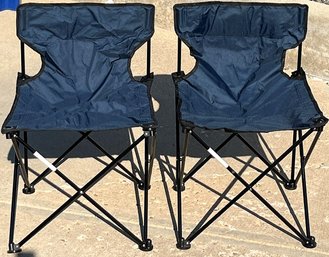 2 Foldable Camping Chairs In Carrying Cases