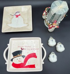 Snowman Platters & Candles (DB23)
