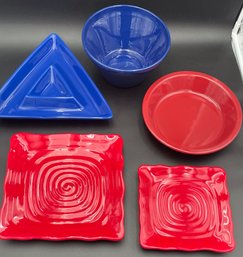 5 Bright Serving Dishes (DB24)