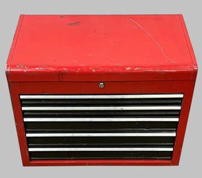 Metal 5 Drawer Tool Chest With Tool Contents
