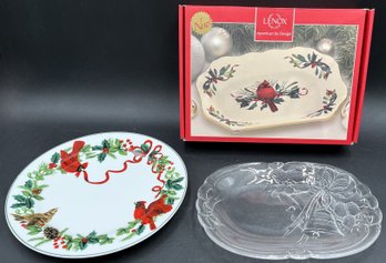 Lenox Plate With Other Holiday Dishes - (B1)