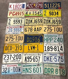 Lot Of 24 License Plates