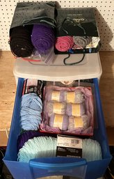 Yarn & Knitting Bundle In Plastic Sterlite Storage Drawer - (GU)
