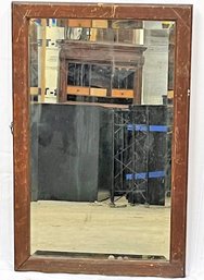 Antique Oak Frame Mirror - Circa 1900