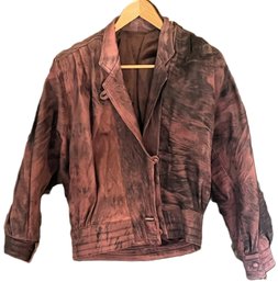 Hisham Womens Leather Jacket - (BBR)