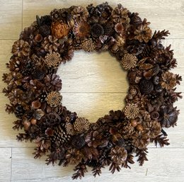 Fall Pinecone Wreath - (BBR)