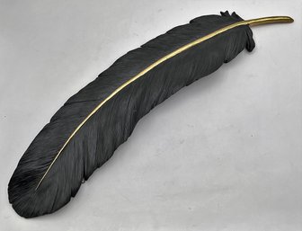 Large Resin Feather Wall Hanging Decoration