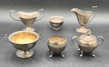 Lot Of 6 Misc Silver Plate Items