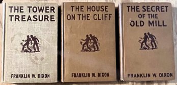 3 Vintage Hardy Boys Books By Franklin W. Dixon 1927 - (GW)