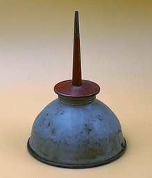 Vintage Red Top Oil Dispenser Can.