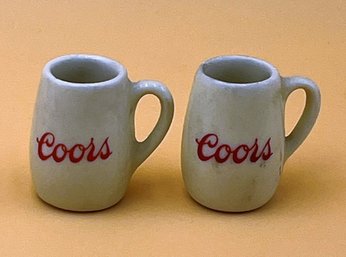 Vintage Mini Coors Brewing Mugs