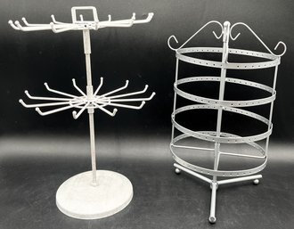 2 Metal Jewelry Stands - (FPR)