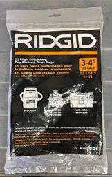 Ridgid Shop Vac Bags - New In Packaging