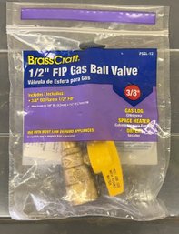 BrassCraft 1/2' FIP Gas Ball Valve - New In Packaging