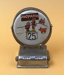 Vintage Metal Dogpatch Perpetual Flip Calendar