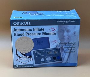 Omron Automatic Inflate Blood Pressure Monitor
