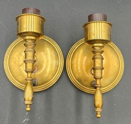 Vintage Electric Wall Mounted Brass Candle Holder Style Light Fixtures