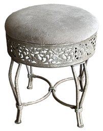 Metal Stool With Microfiber Cushion - (FPR)