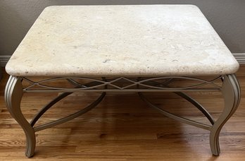 Metal Faux Marble Coffee Table - (FPR)