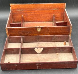 Vintage GBM Inlay Wood Box With Insert