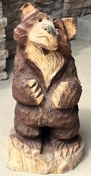 Carved Wood Welcome Bear - (OP)