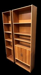 Danish Modern Teak Bookcase & Bookshelf Cabinet Unit