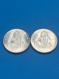 Lot Of 2 Mexico 100 Peso Coins Morelos 1978 - 72 Percent Silver - 3 Of 3