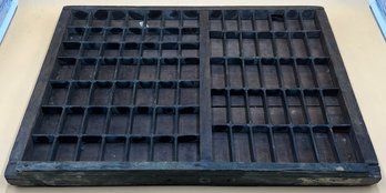 Vintage Wood Letterpress Printer Tray - (FRH)