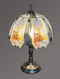 Beautiful Glass Shade Lighthouse Pictures Table Lamp