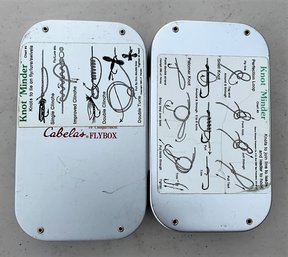 Lot Of 2 Cabela's Fly Boxes With Contents