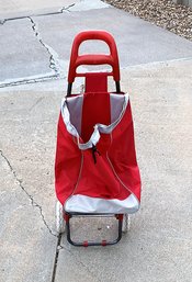 Lightweight, Foldable, Wheeled Push Cart/Luggage Bag/shopping Or Grocery Trolley