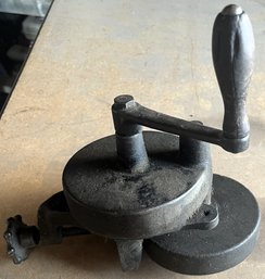Vintage Hand Crank Bench Grinder - (S)