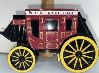 Vintage Metal Wells Fargo Stage Bank - (G3)