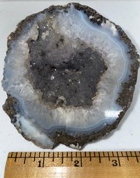 Light Blue/Periwinkle Geode Agate Crystal - (G5)